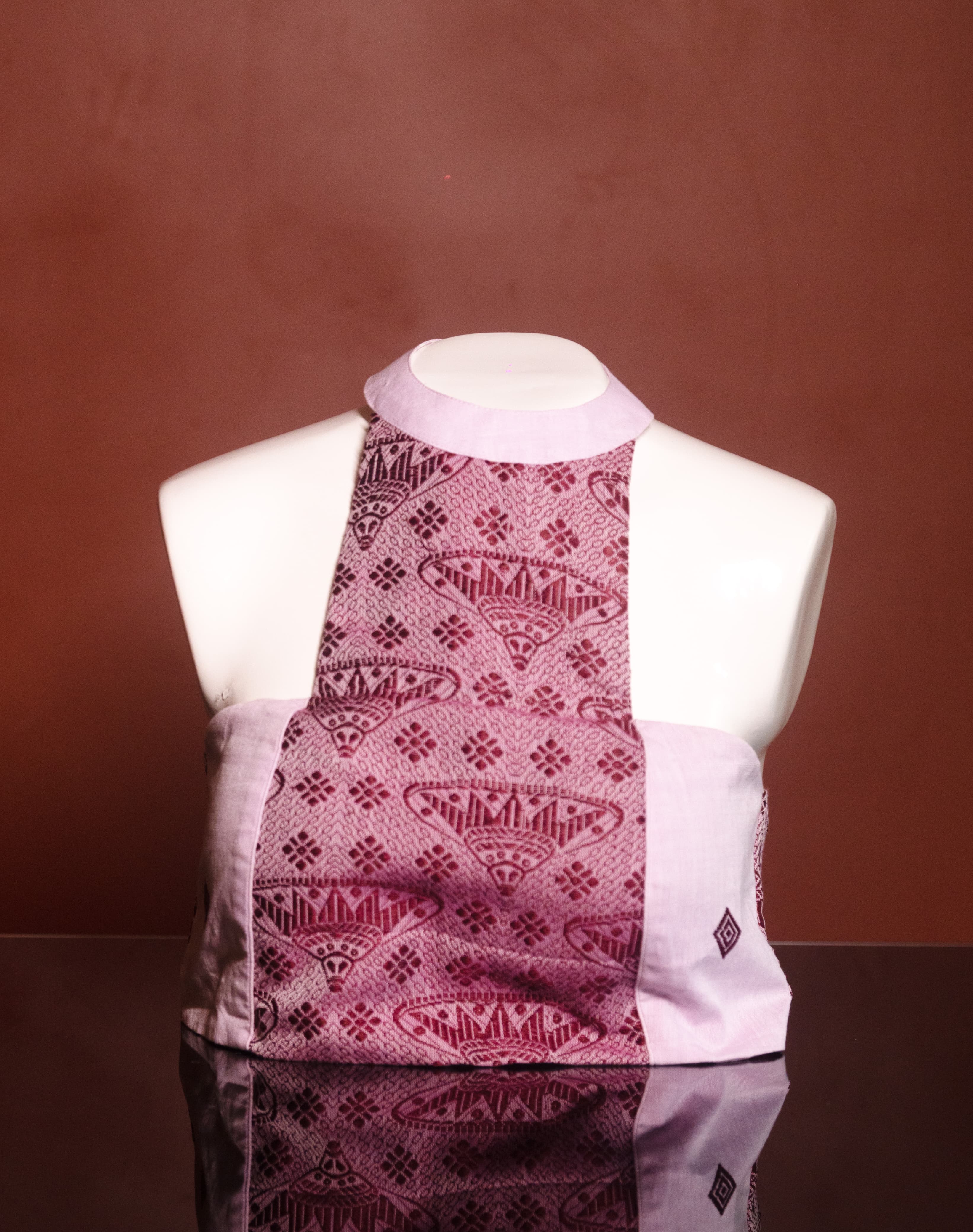 ASSAMESE JAPI DESIGNED HALTER NECK BLOUSE